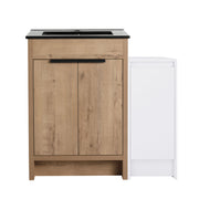 Freestanding Bathroom Vanity & Sink And Storage Cabinets, Soft Closing Doors