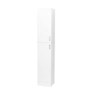 Freestanding Cabinet With Inadjustable Shelves And Two Doors For Kitchen, Dining Room - White
