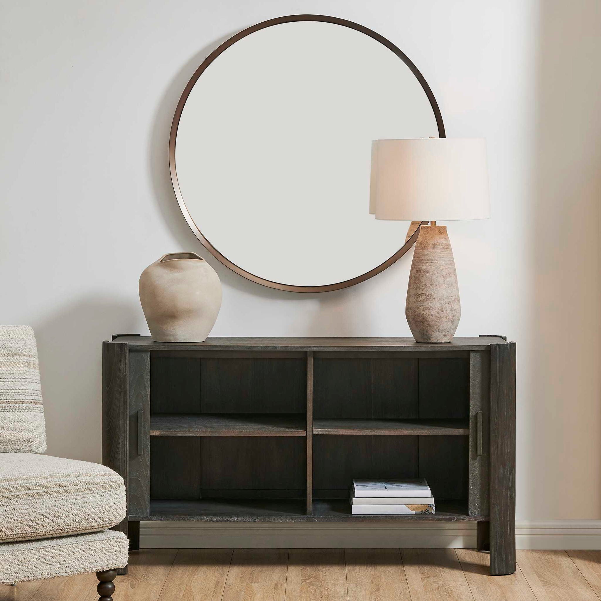 Drury - 2 Door Cabinet - Dark Gray