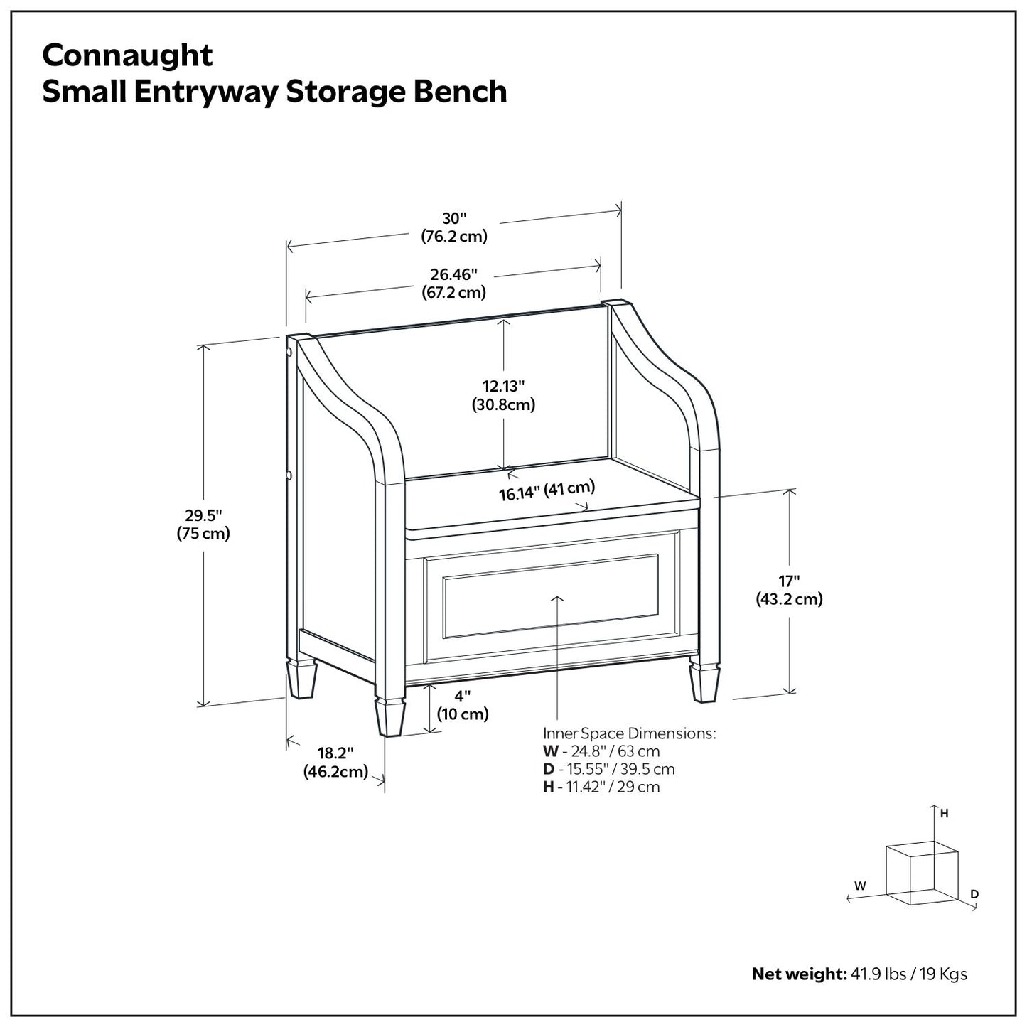 Connaught - Storage Bench