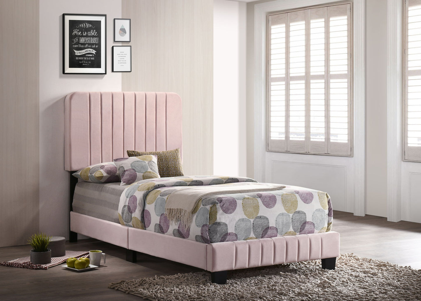 Channel Tufted Bed