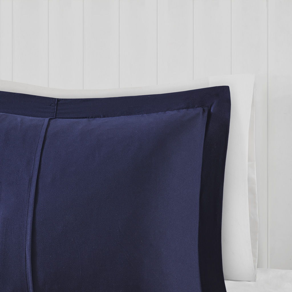 Parkston - Twin/Twin Long 3M Scotchgard Down Alternative All Season Comforter Set - Navy