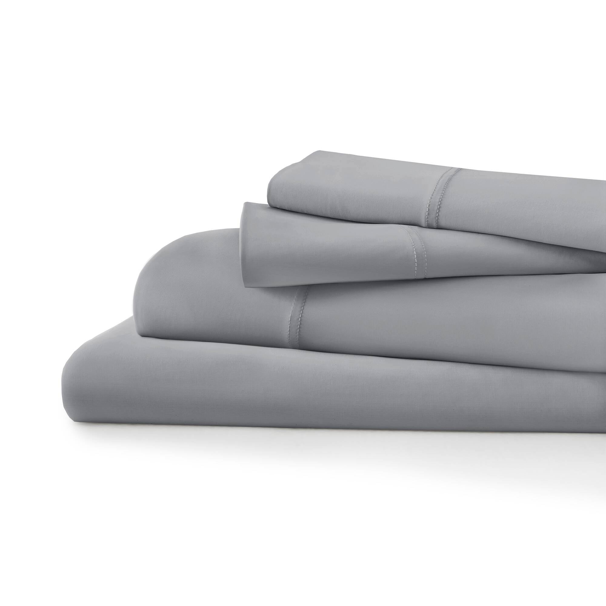 Queen Stretch Jersey Sheet Set - Gray