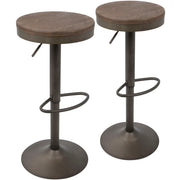 Dakota - Industrial Design Adjustable Barstool (Set of 2)