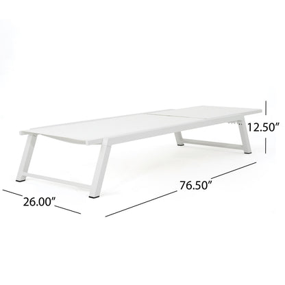 Myers - Chaise Lounge - White