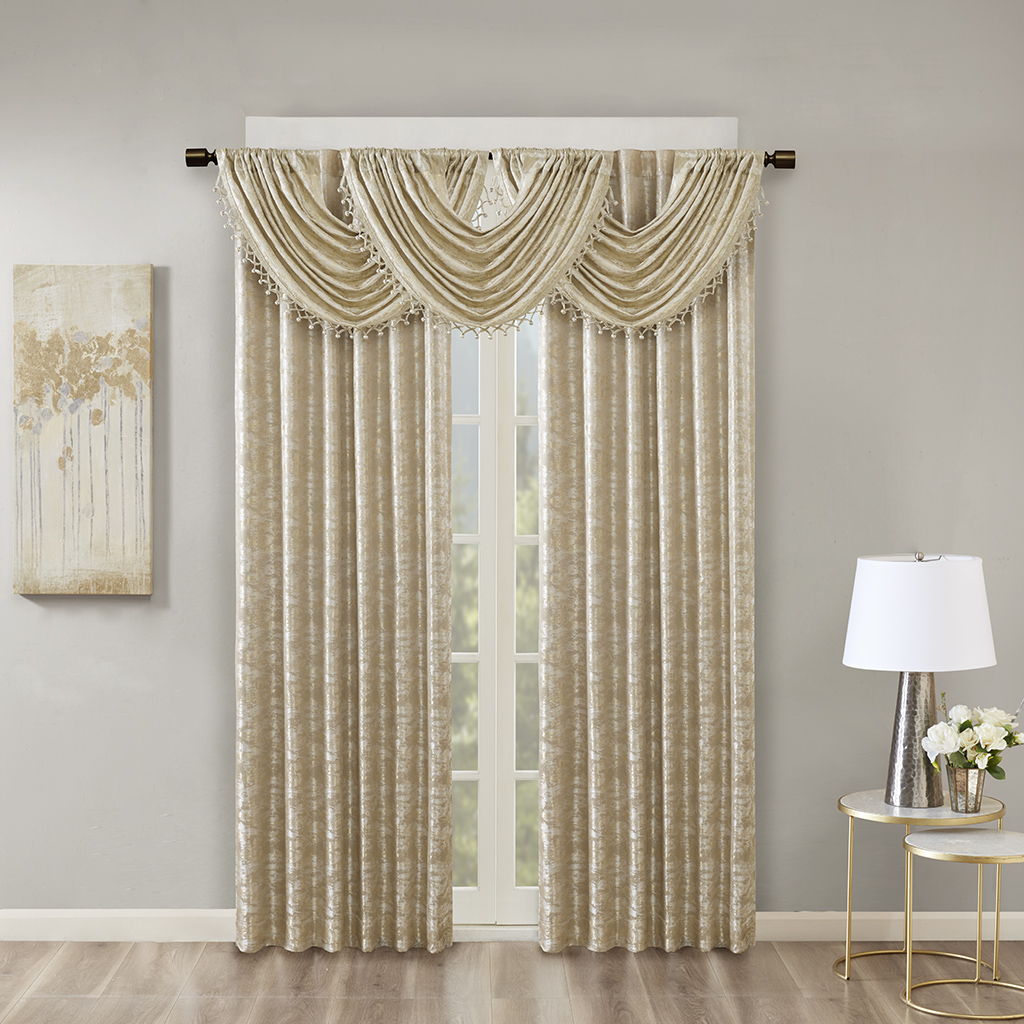 Cassius - Lined Total Blackout Window Panel - Gold
