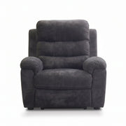 Manual Recliner Chair With 150° Recline, For Living Room - Dark Gray