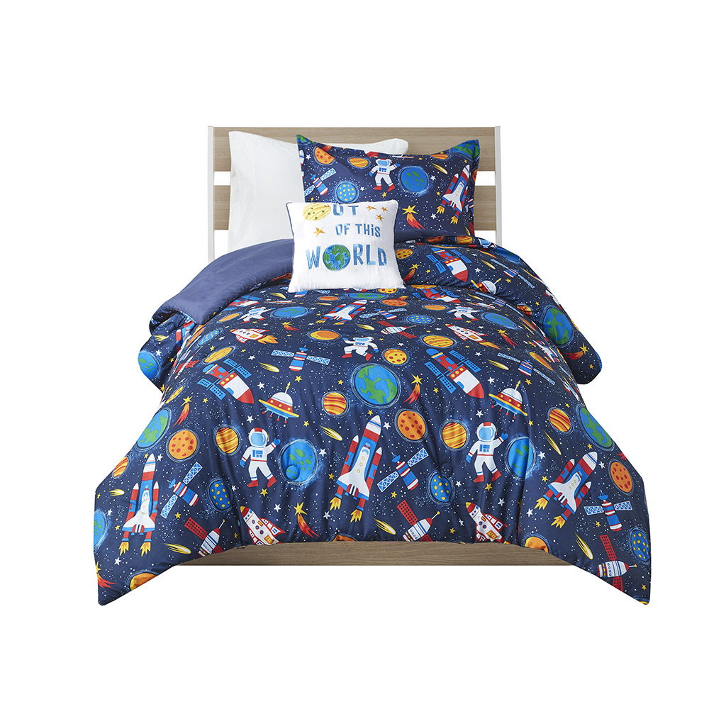 Jason - Twin Outer Space Comforter Set - Multi