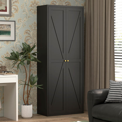 Adjustable 2 Door Storage Cabinet With Adjustable Shelves