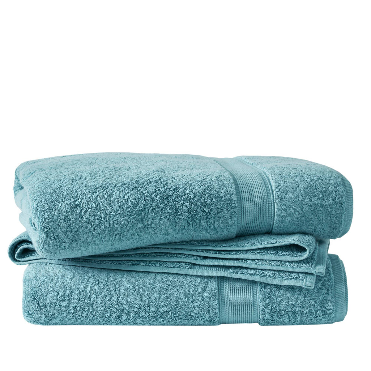 800GSM - 2 Piece Set Bath Sheet Antimicrobial - Aqua