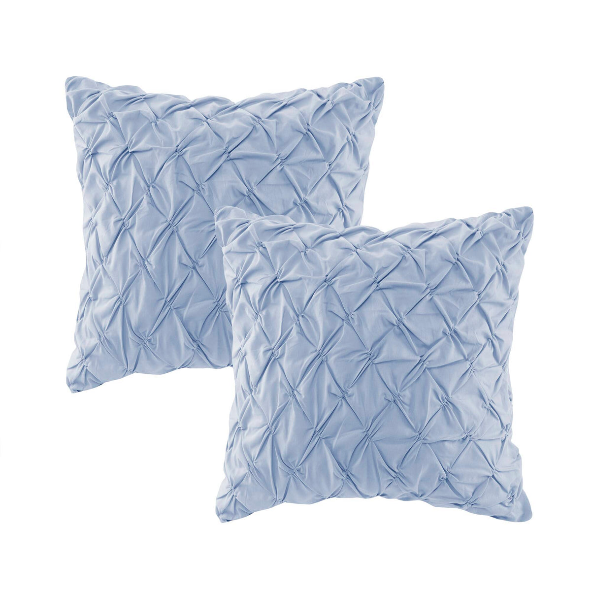 Cassandra - King 8 Piece Printed Comforter Set - Blue