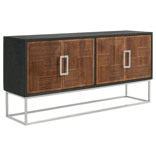 Washoe - 4 Door Accent Cabinet - Walnut
