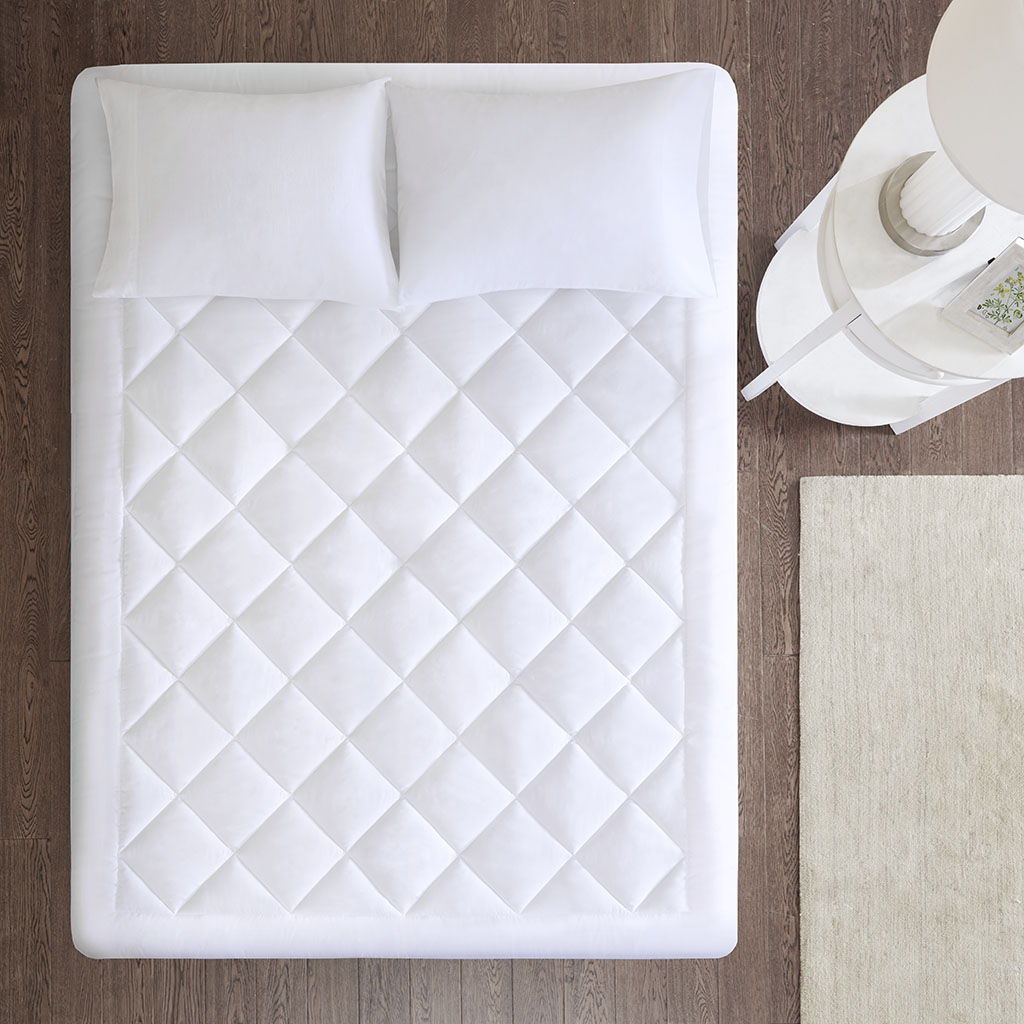 Serenity - California King Waterproof 3M Scotchgard Moisture Treatment Mattress Protector Pad - White