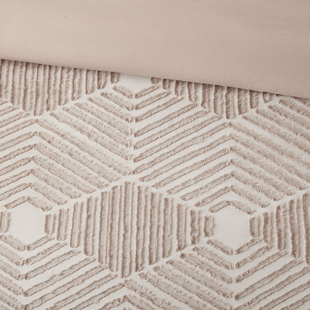 Ellipse - King Comforter Set - Blush