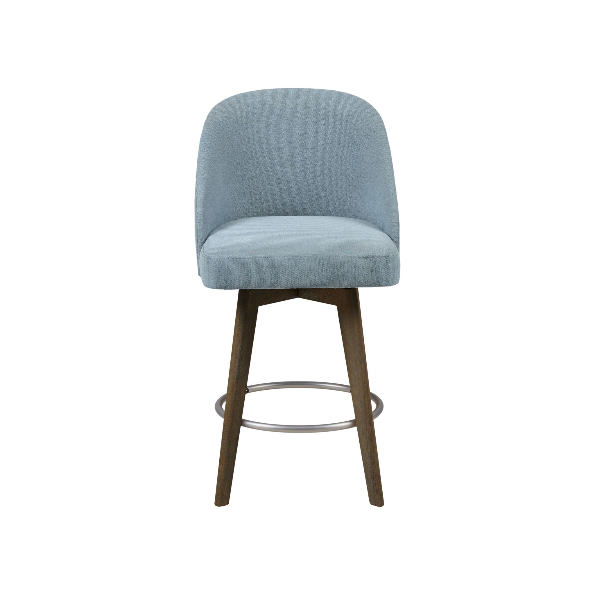 Pearce - Counter Stool With Swivel Seat - Blue
