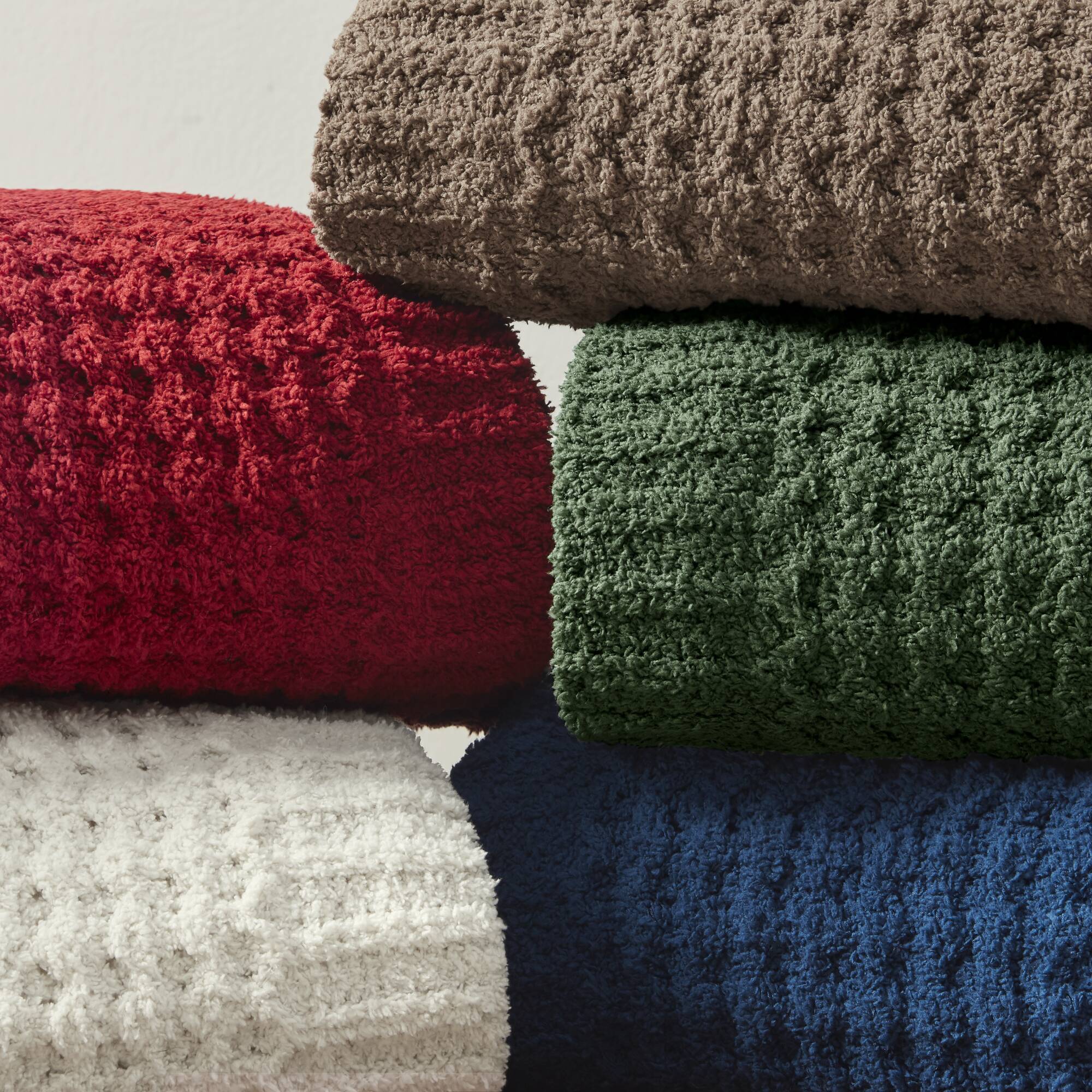 Rowan - Waffle Knit Chenille Throw - Brown