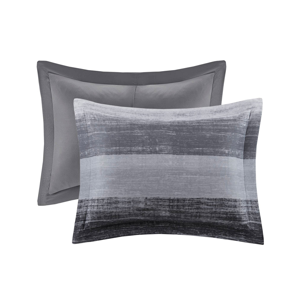 Saben - California King 9 Piece Comforter Set With Bed Sheets - Black