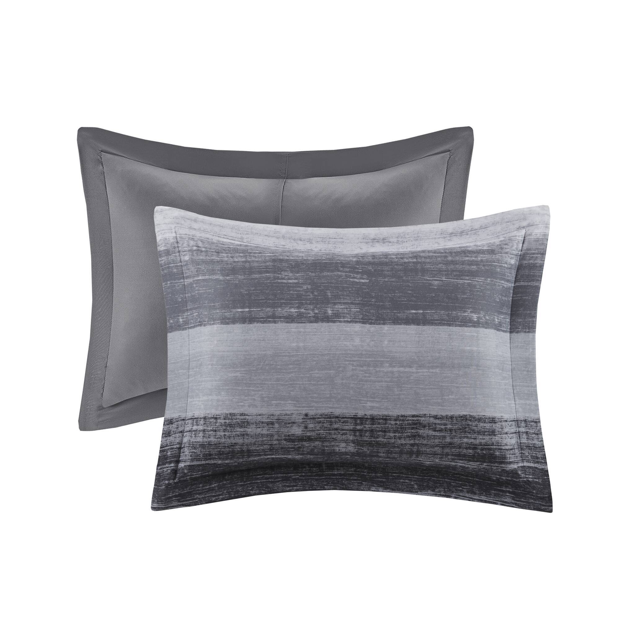 Saben - Full 9 Piece Comforter Set With Bed Sheets - Black