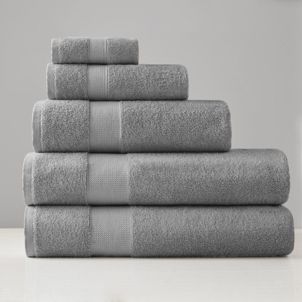 Premium Turkish Cotton 6-Piece 500GSM Plush Towel Set - Charcoal