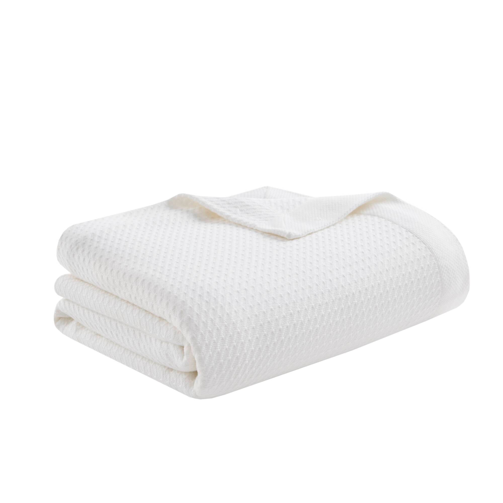 Egyptian Cotton - King Blanket - White