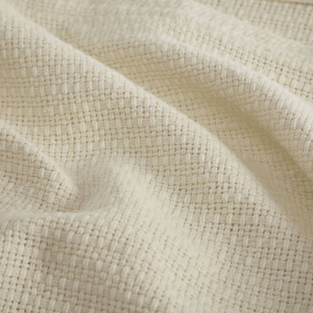 Freshspun Basketweave - Twin Blanket - Natural