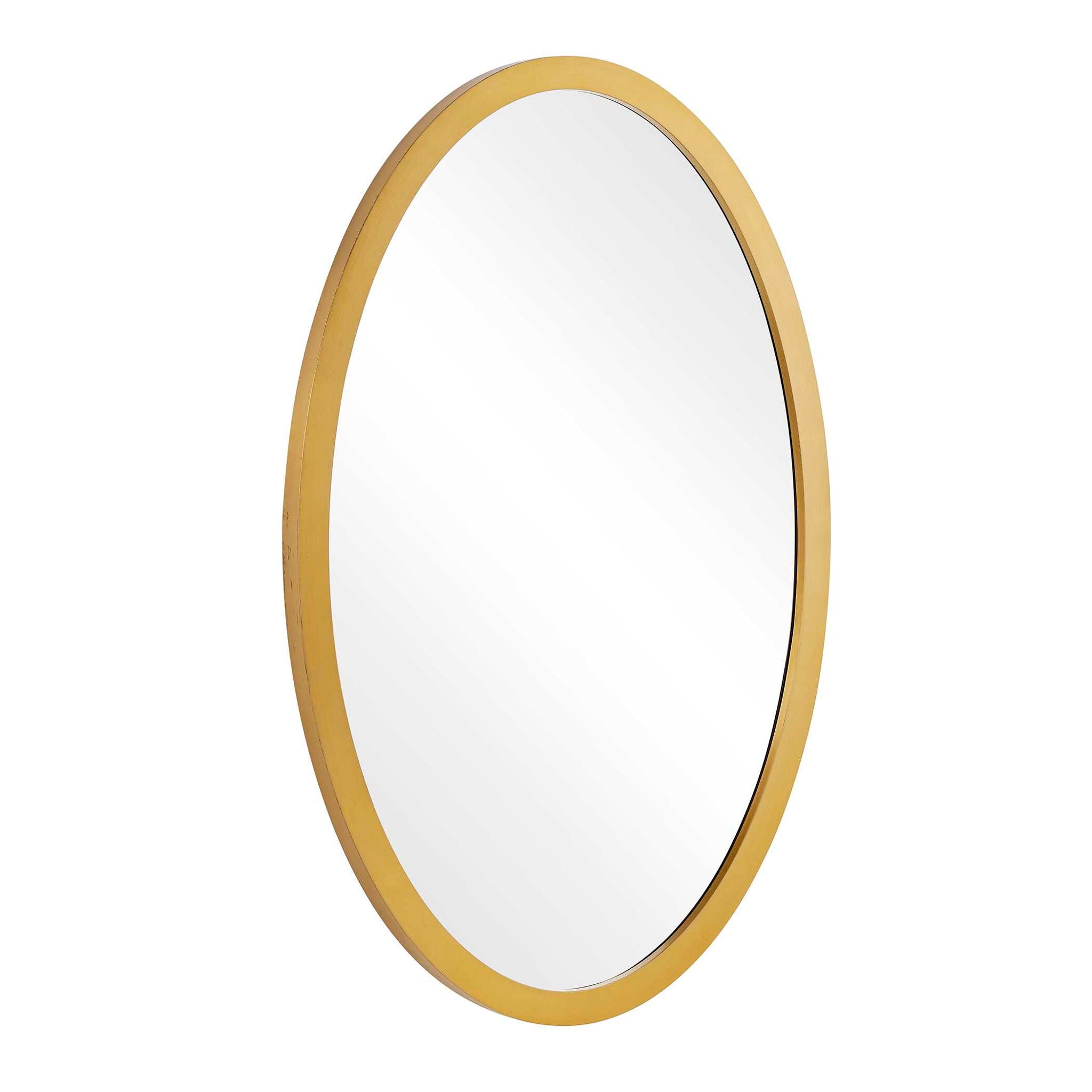 Elstree - Oval Mirror - Antique Brass