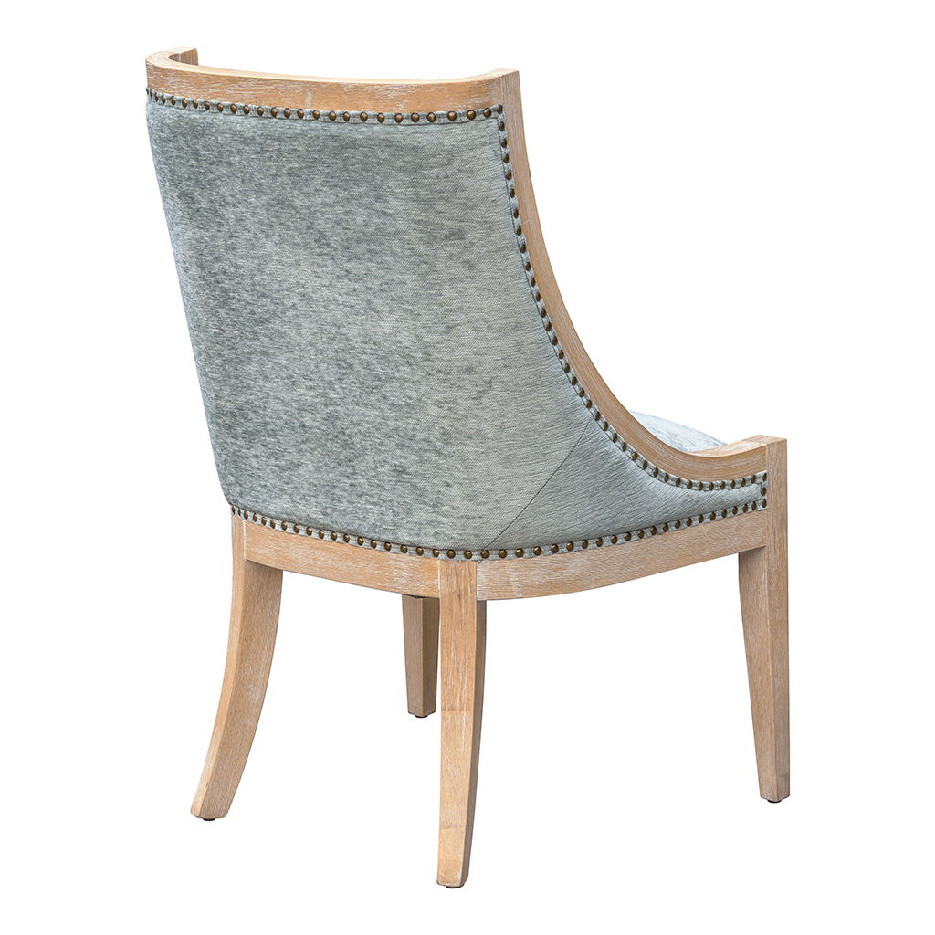 Elmcrest - Upholstered Dining Chair With Nailhead Trim - Soft Green