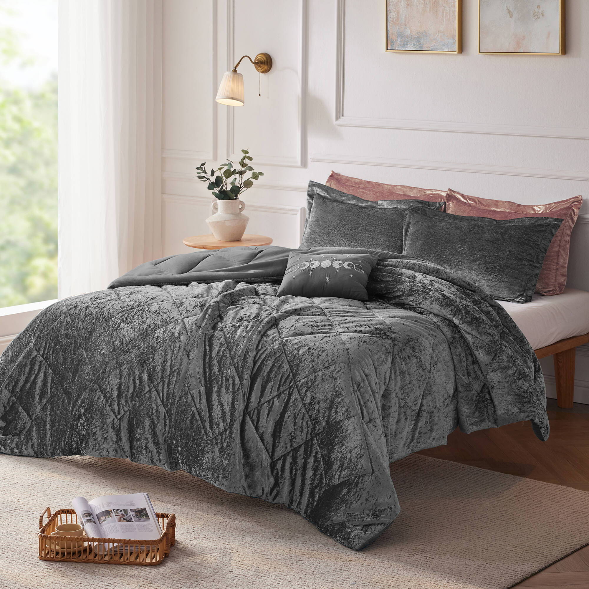Felicia - Comforter Set - Gray