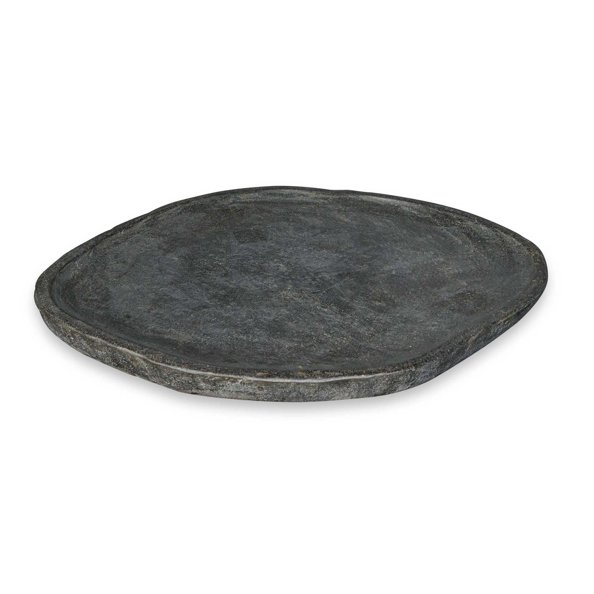 Stoneveil - Indoor-Outdoor Stone Tray - Gray