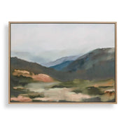 Fading Memory - Landscape Art - Blue / Brown / Gray / Green