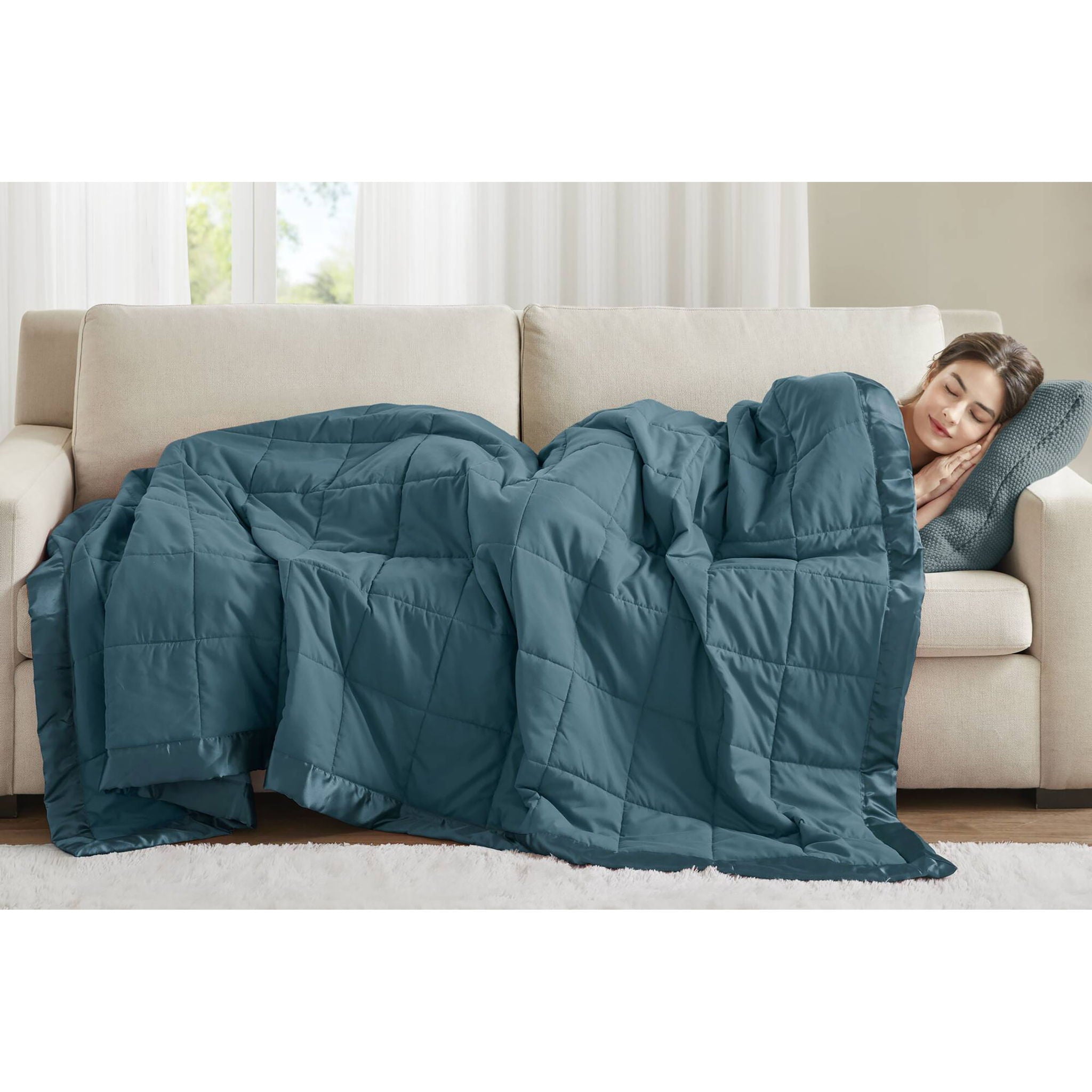 Windom - King All Season Hypoallergenic Blanket With 3M Scotchgard - Teal