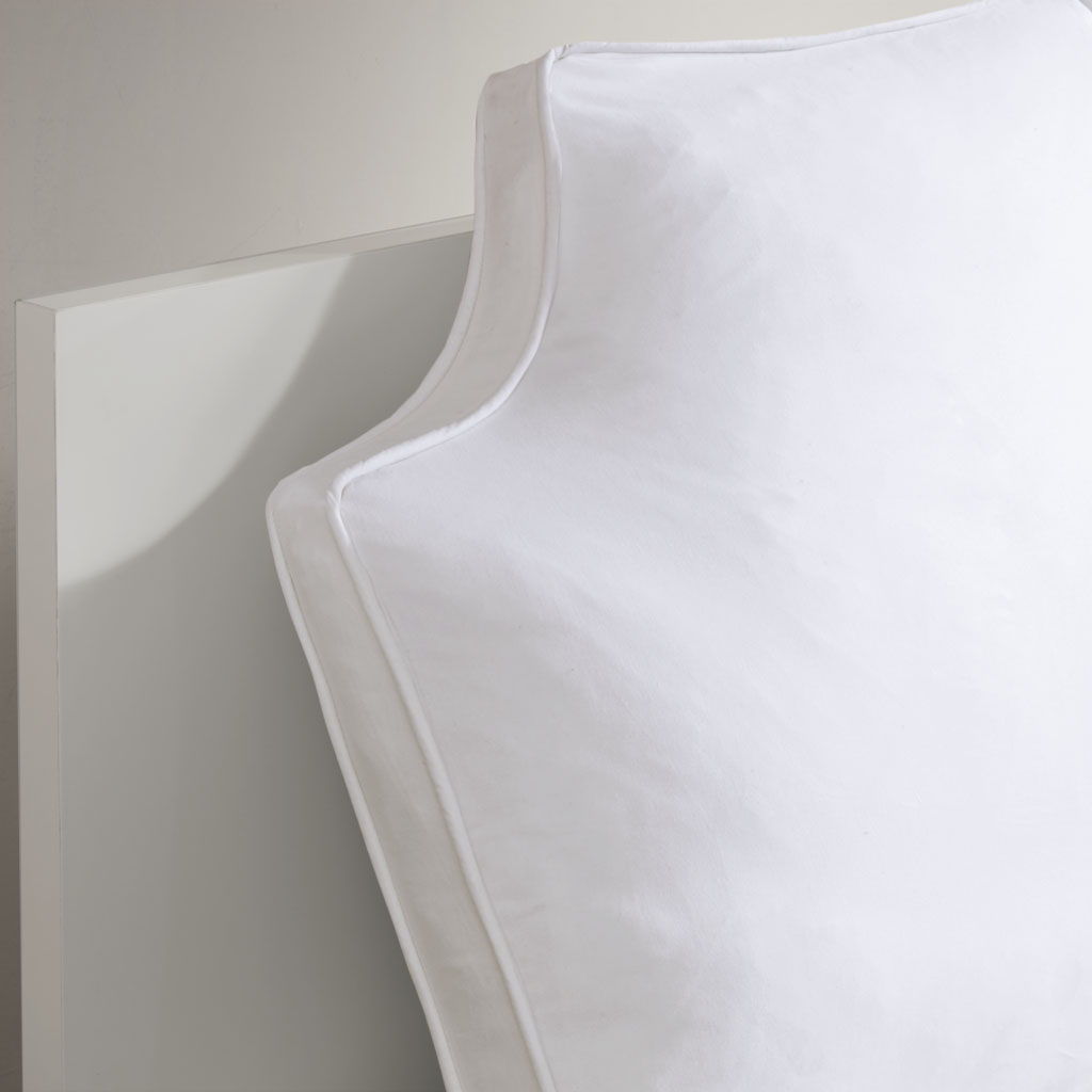 Oversized Headboard - Canvas Pillow - White