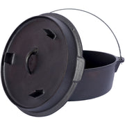 Pre-Seasoned Cast Dutch Oven With Skillet Lid And Pot Rack