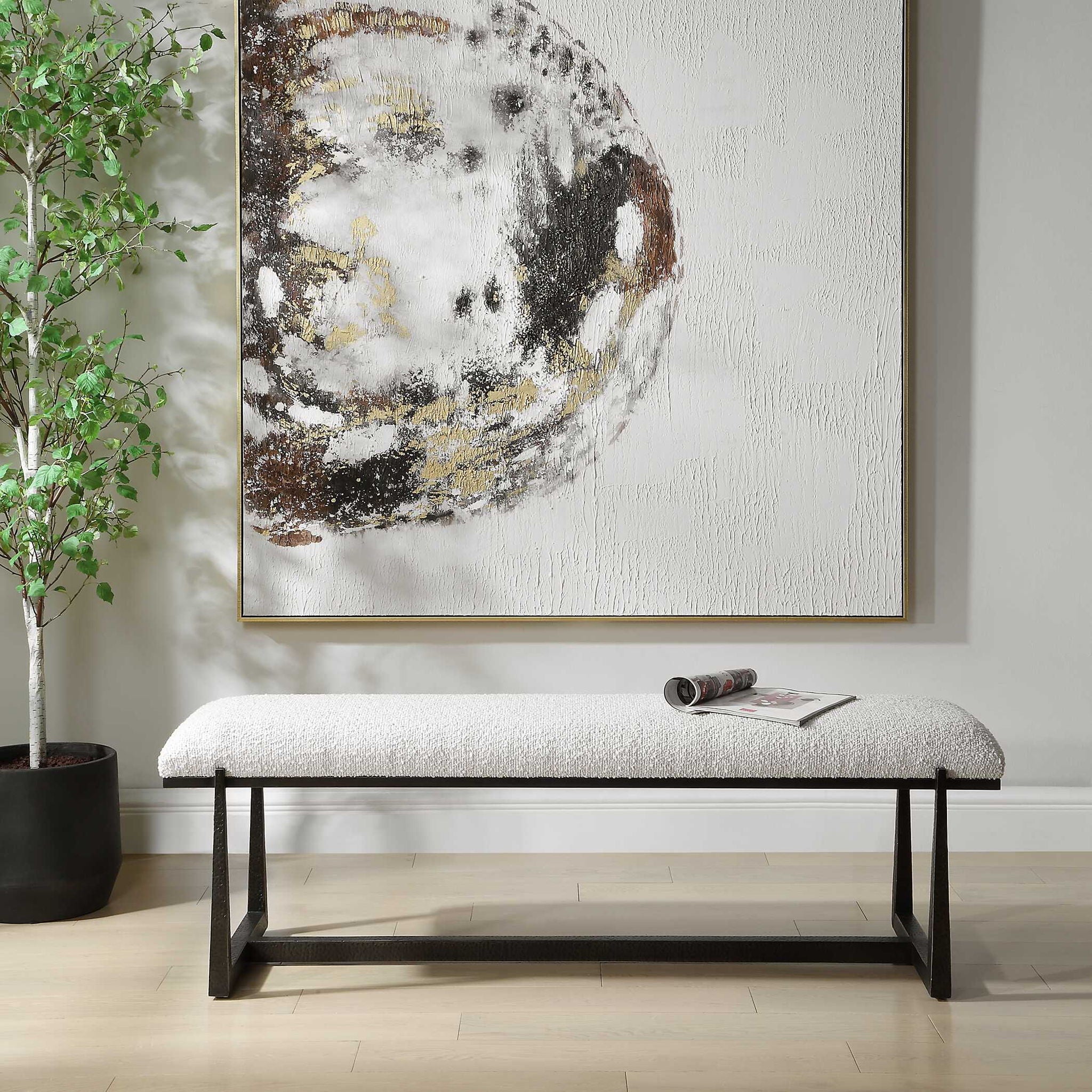 Midas - Long Bench - Black / White
