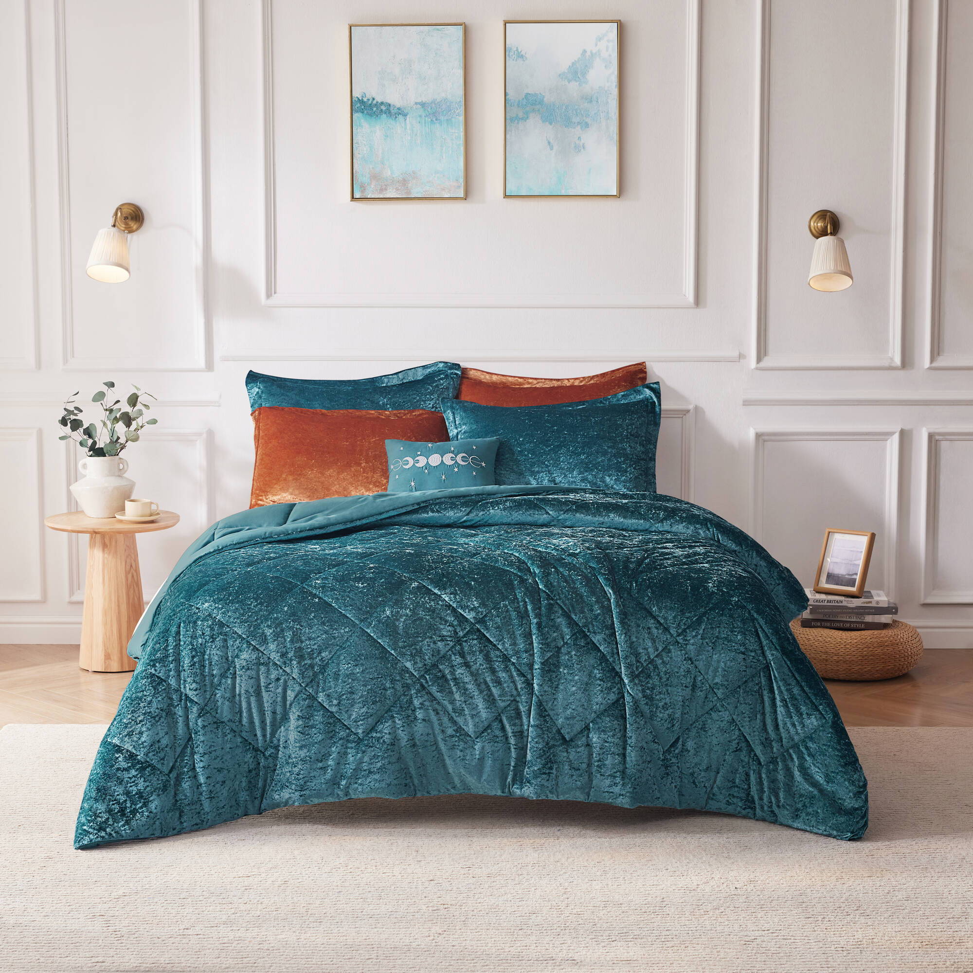 Felicia - Comforter Set - Teal