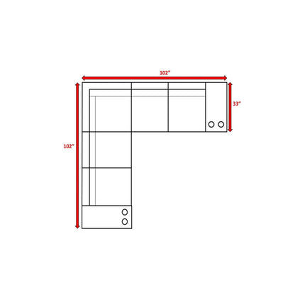 Modern Rattan Wicker Seating Group With Cushions