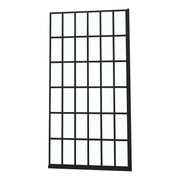 Frameless Fixed Shower Door, Open Entry Design