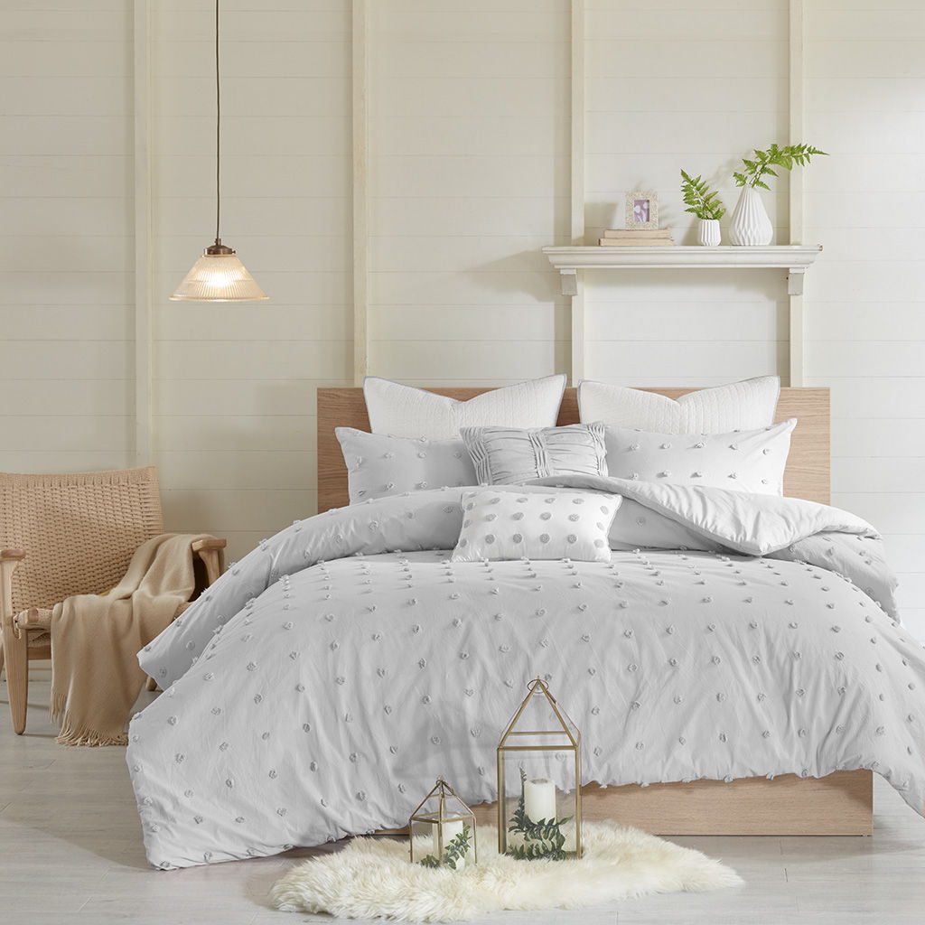 Brooklyn - King Duvet Cover Set - Gray