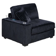 Contemporary Style Chair With Cup Holder Armrest