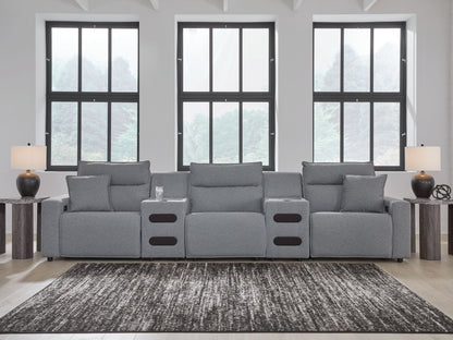 Modmax II - Reclining Sectional - Salt And Pepper