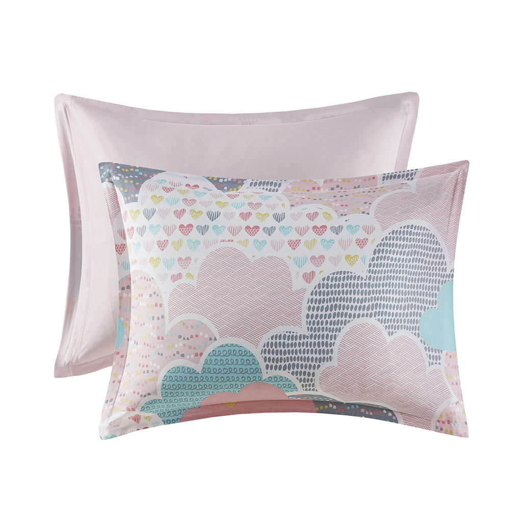 Cloud - Printed Duvet Cover Set - Pink