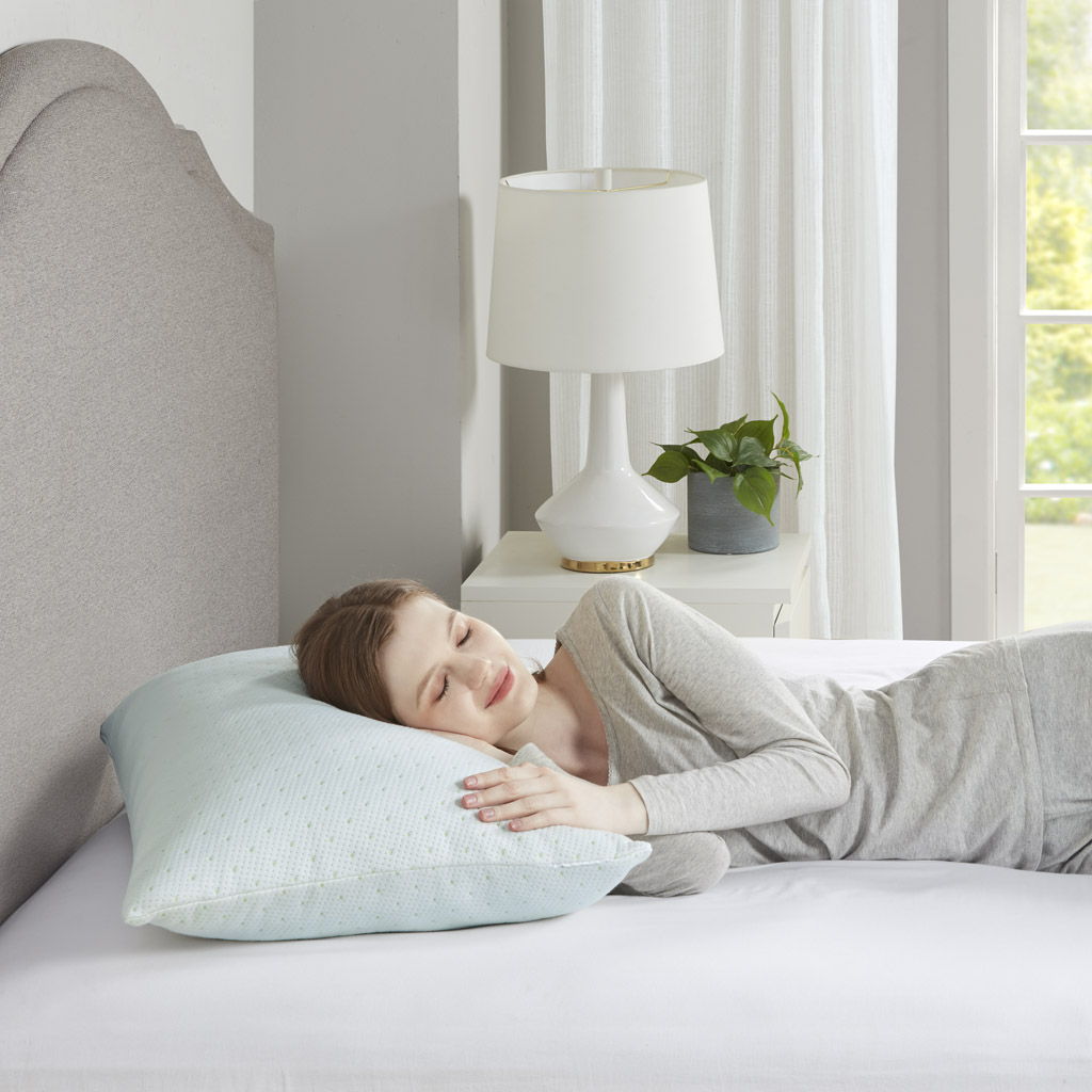 King Rayon From Shredded Memory Foam Pillow - Ivory