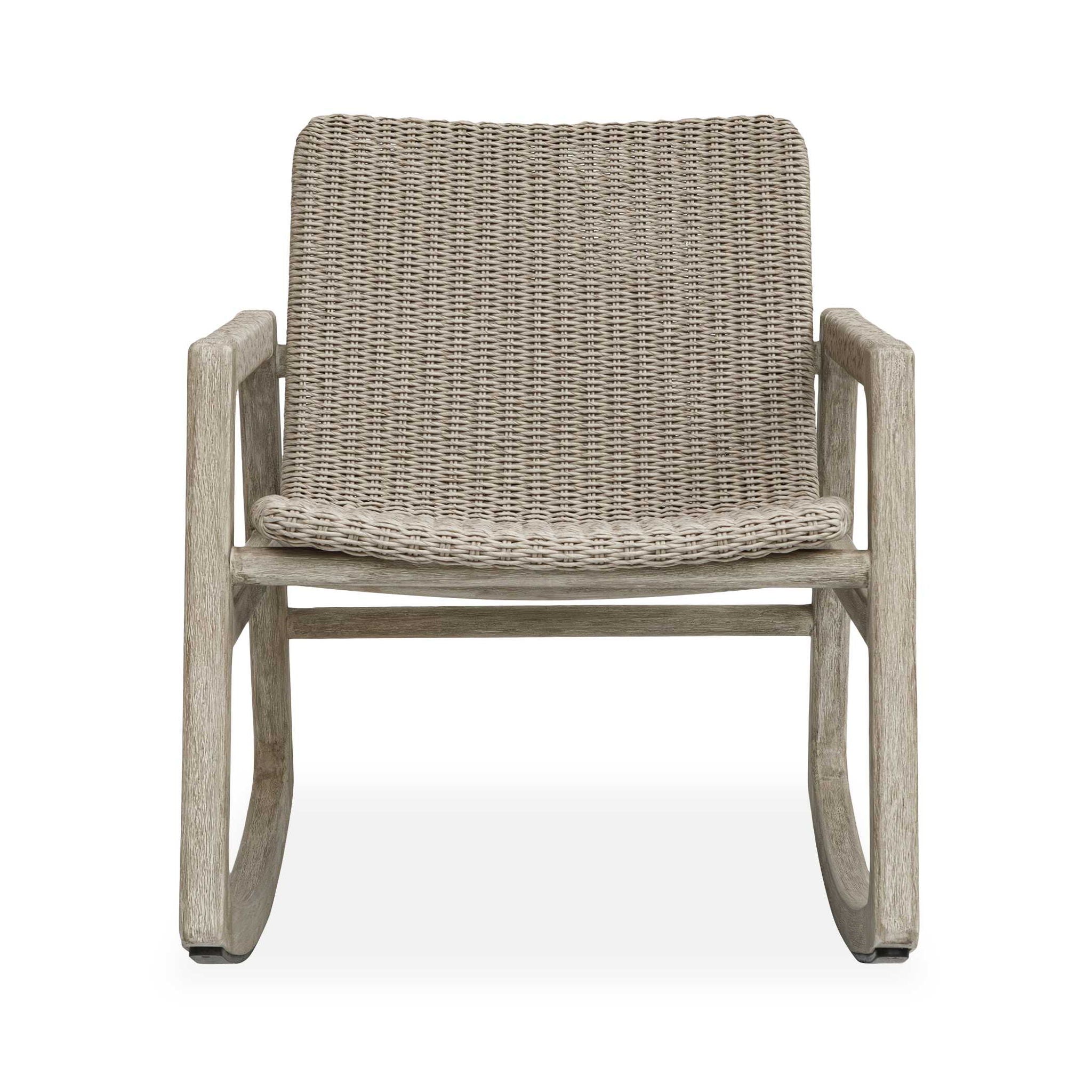 Sumba - Outdoor Wicker Rocking Chair - Gray