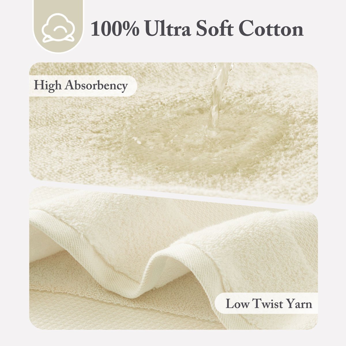 Turkish Bath Sheet 2 Piece Set - Natural