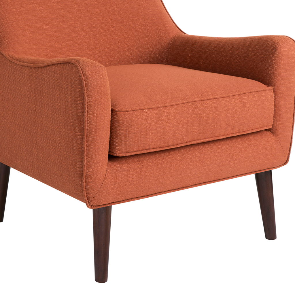 Oxford - Mid-Century Accent Chair - Burnt Orange