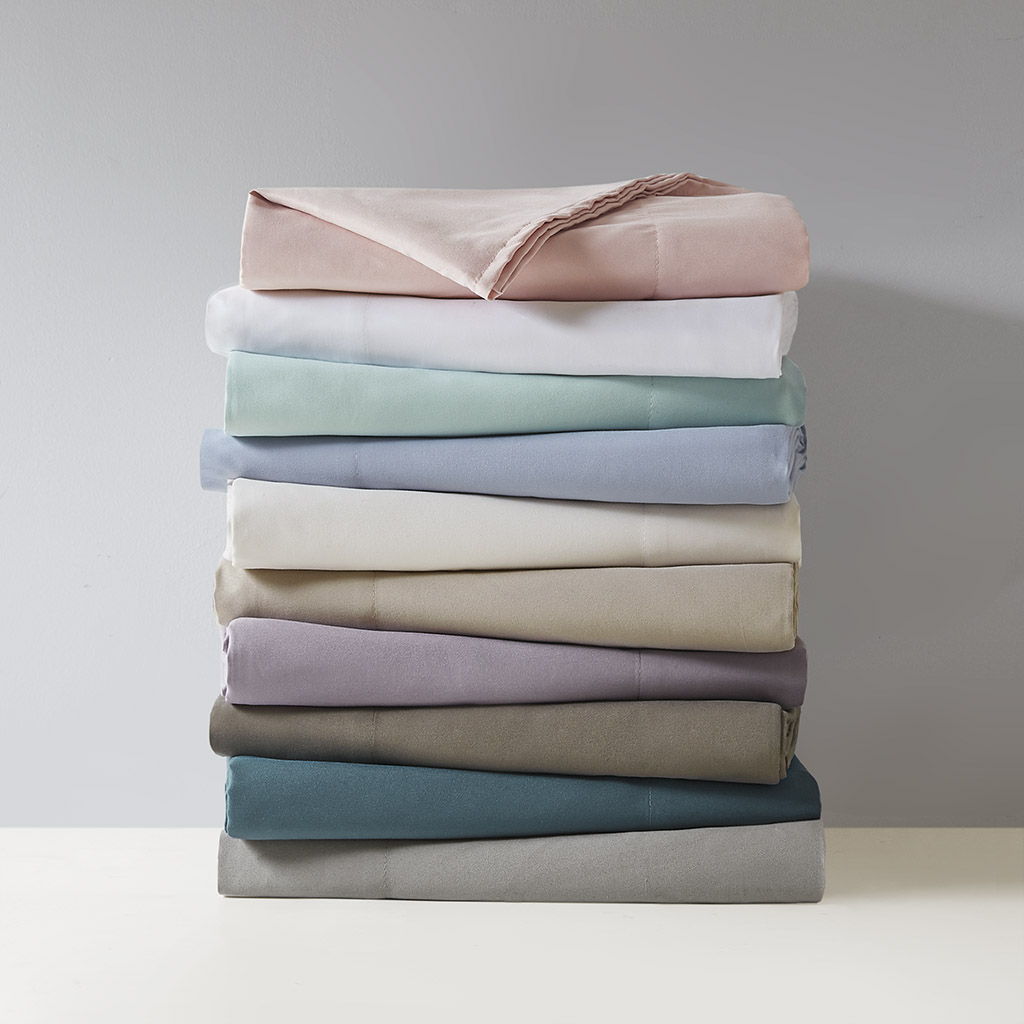 3M Microcell - King Luxurious Brushed Microfiber Deep Pocket Sheet Set - Gray