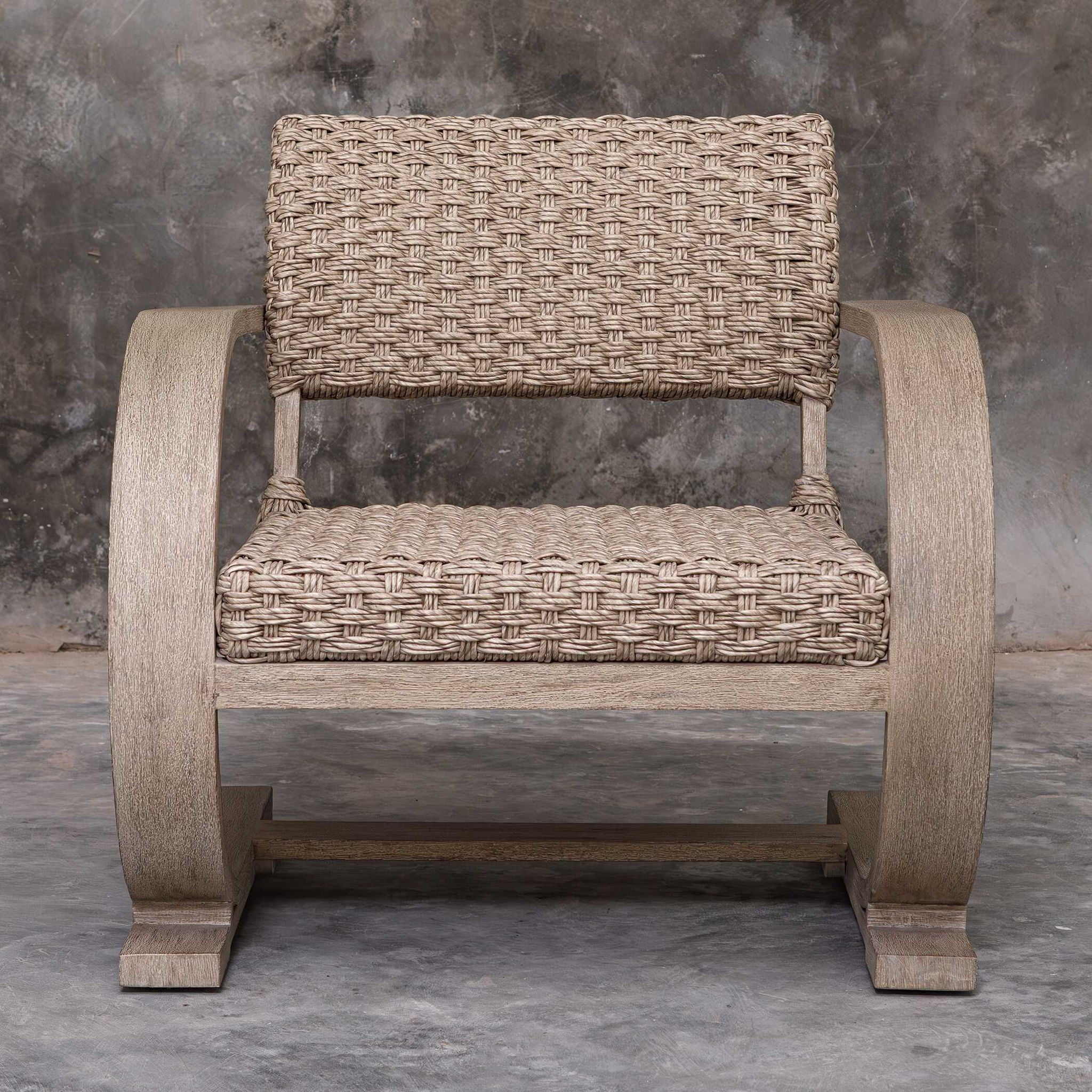 Rehema - Outdoor Wicker Lounge Chair - Gray