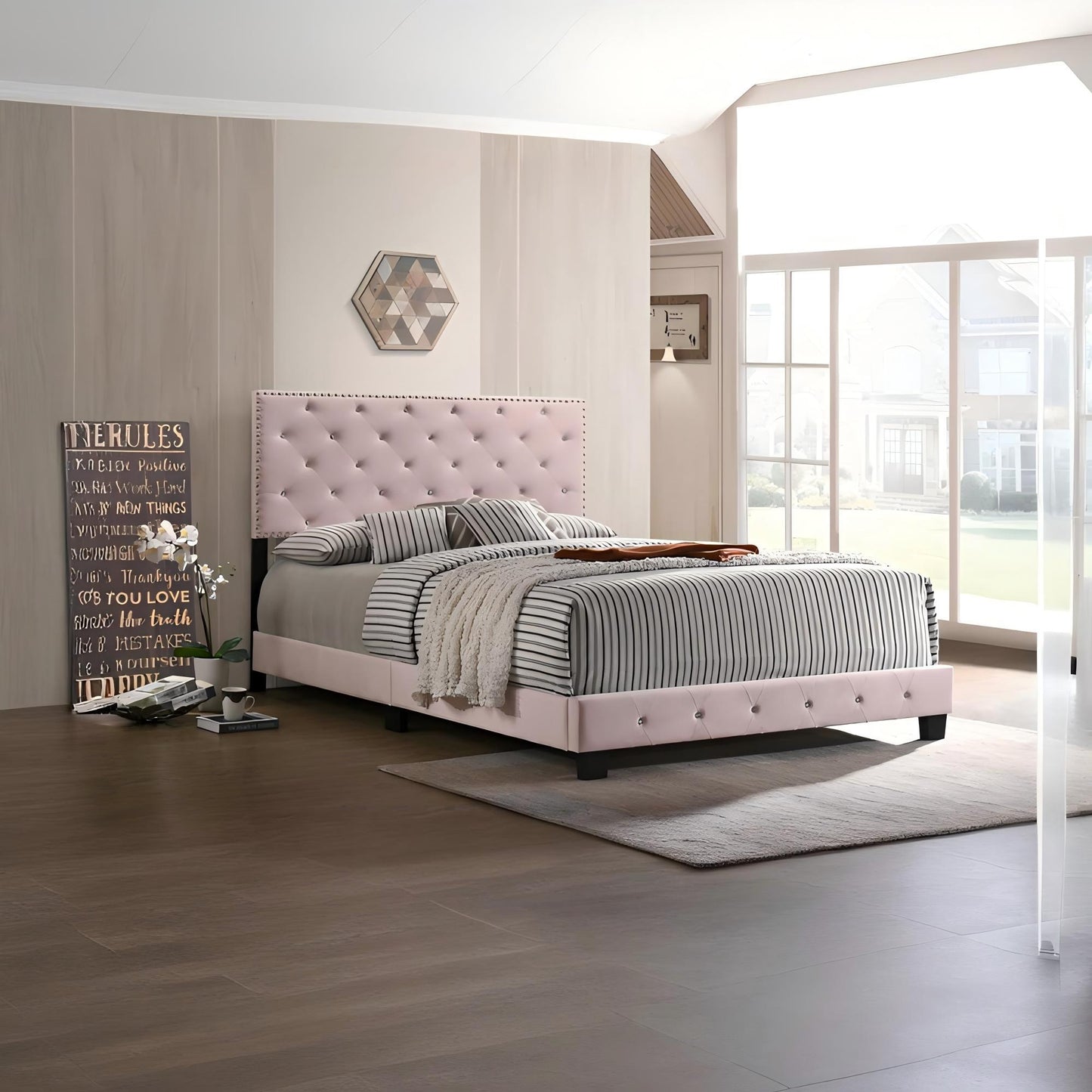 Luxurious Upholstered Bed