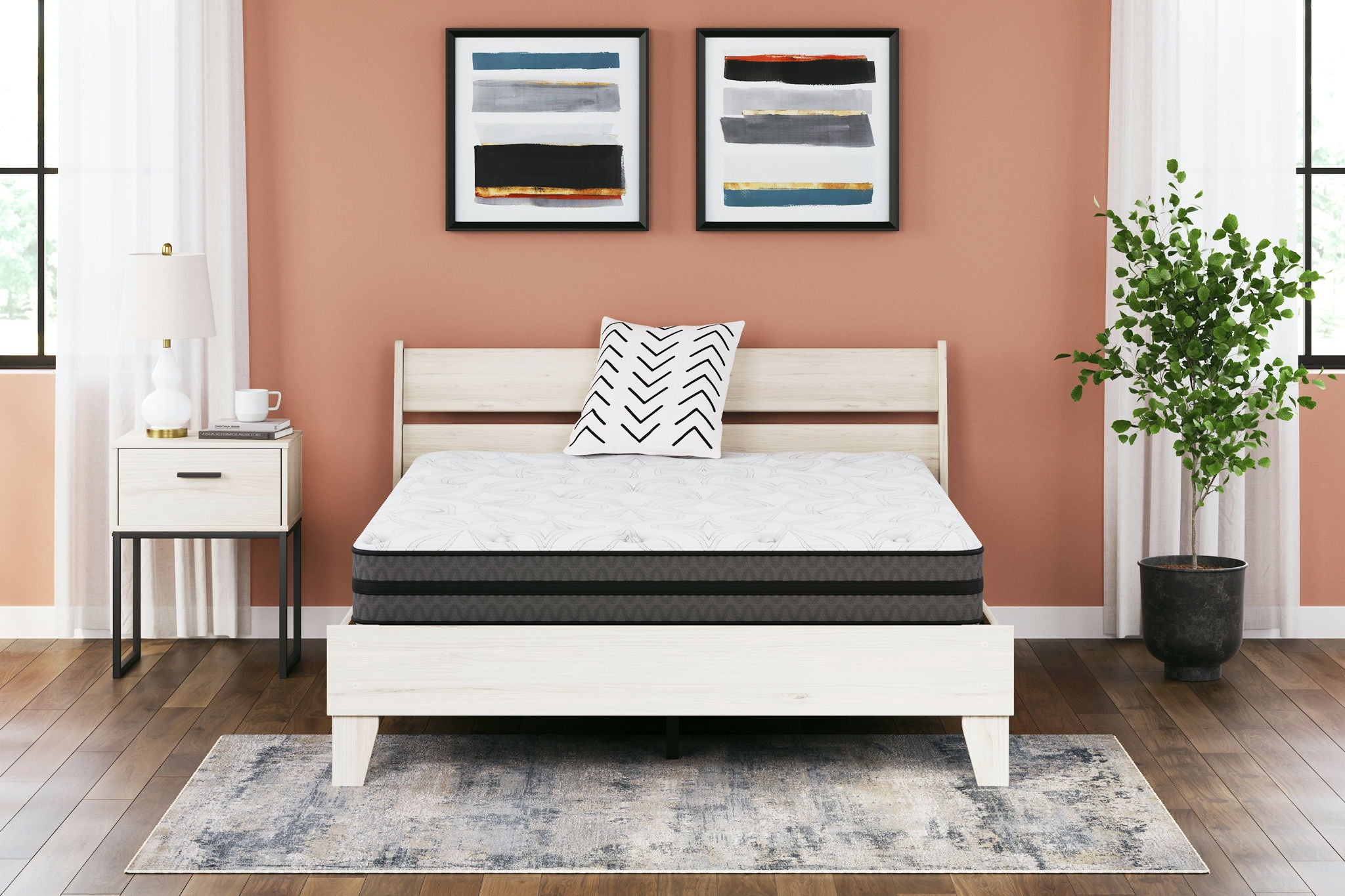 10 Inch Pocketed Hybrid - Full Mattress - White