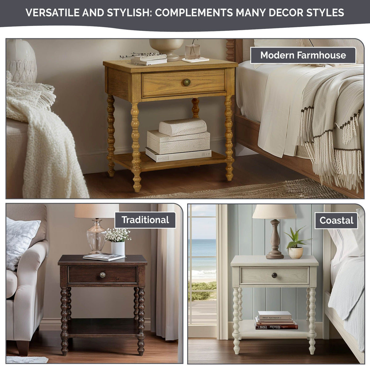 Beckett - Nightstand - Morocco Brown